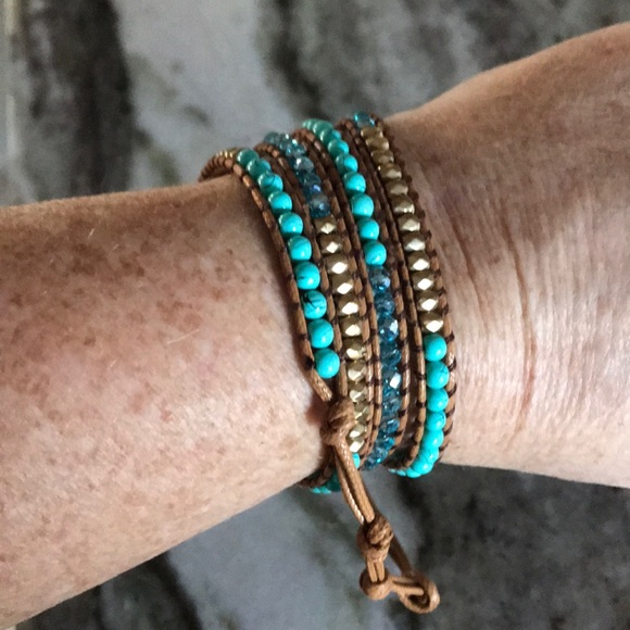 Beaded hand crafted bracelet with toggle clasp - Picture 6 of 6